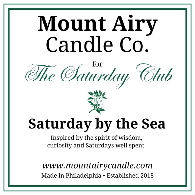 Saturday by the Sea Candle